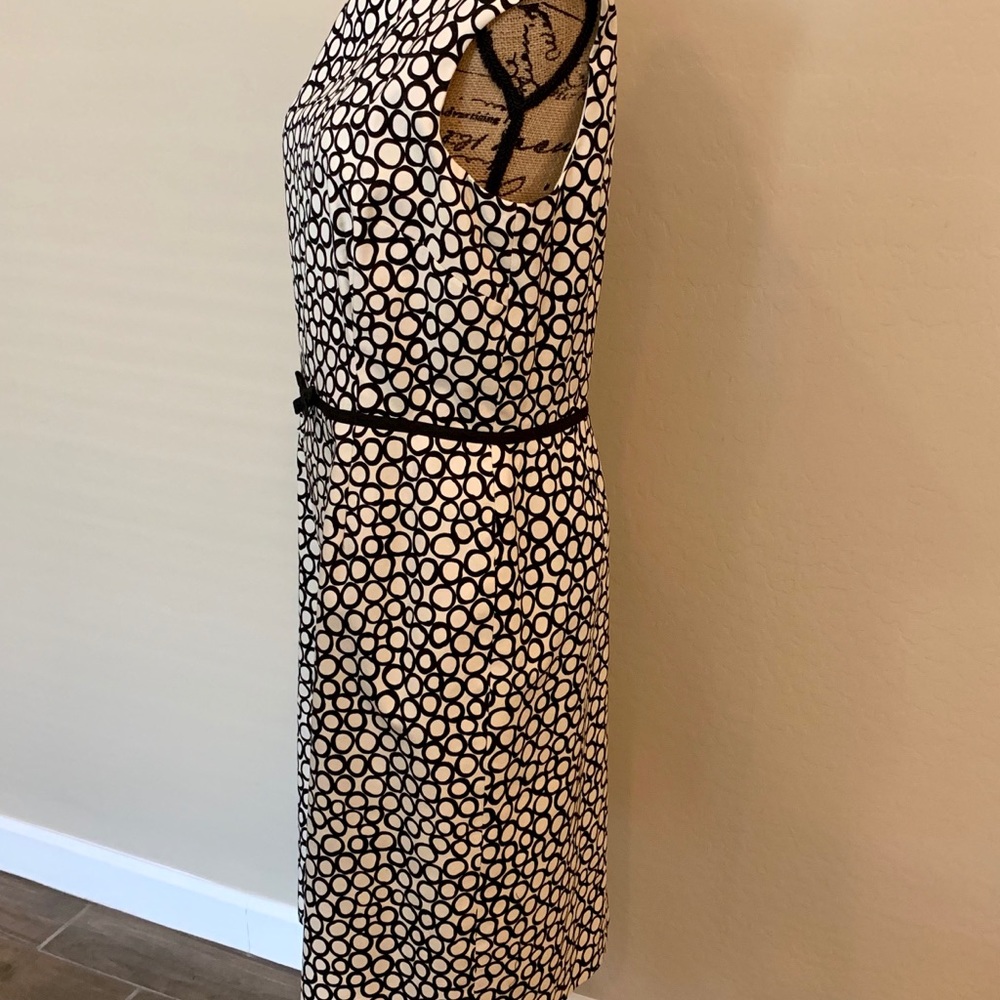 Liz Claiborne Black&White Sleveless Pattern Dress - Picture 7 of 8